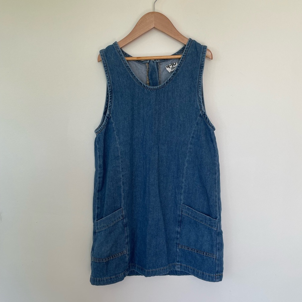 Cotton On Kids Denim Sleeveless Shift Dress